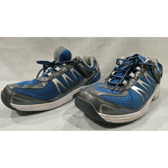 Orthofeet Sprint 674 Men\'s  Size 11 Wide 2E Blue Tie-Less Orthopedic Sneaker main image 13